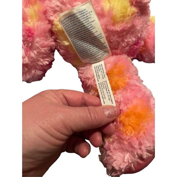 Build-A-Bear Workshop Kids Pink Polka Dots Bunny Rabbit Stuffed Animal Plush Toy - Picture 7 of 12